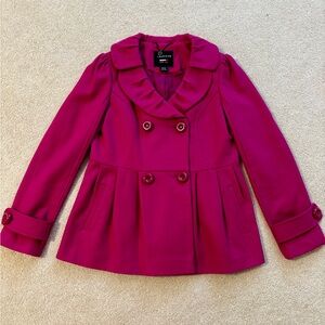 1 Madison Pink Double-Breasted Coat
